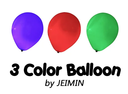 

3 Color Balloon by JEIMIN Remote Control - Magic Trick,Accessories,mentalism, stage close up magic props,mind,comedy,gimmick