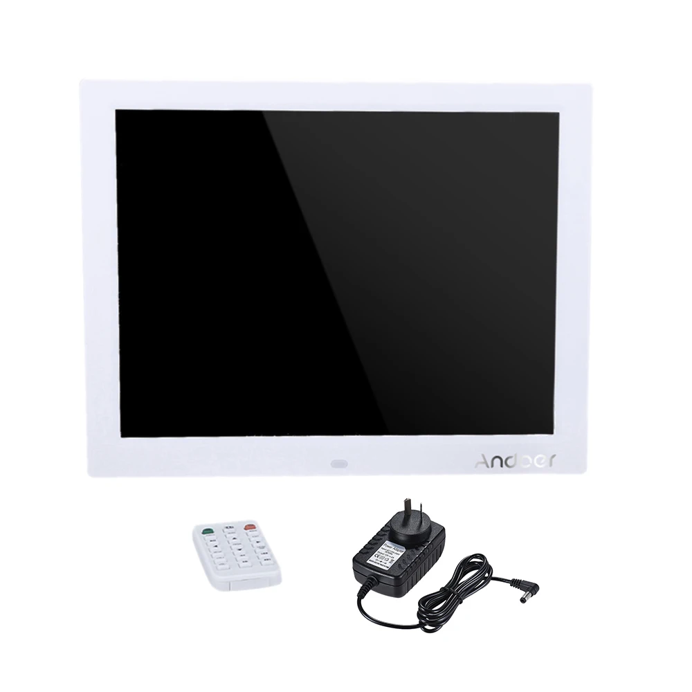 15 ''HD TFT-LCD 1024*768 Цифровая фоторамка Будильник MP3 MP4 видеопроирыватель цифровая фоторамка с дистанционным управлением