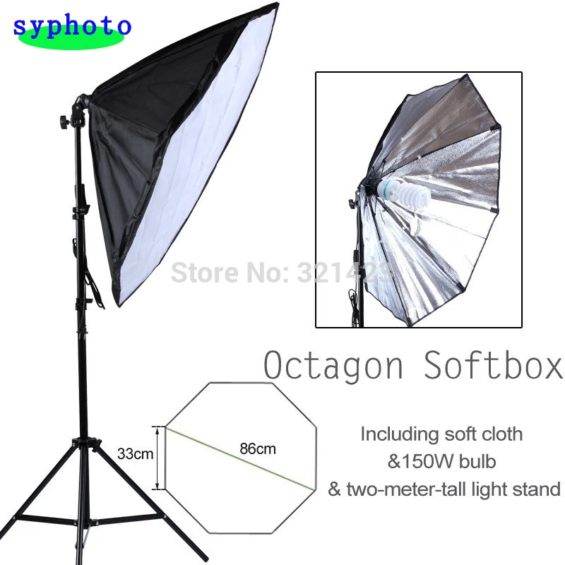 

NEW professional photographic lighting octagonal fast softbox 86cm/ 33.86" softbox soft cloth light stand Free shipping