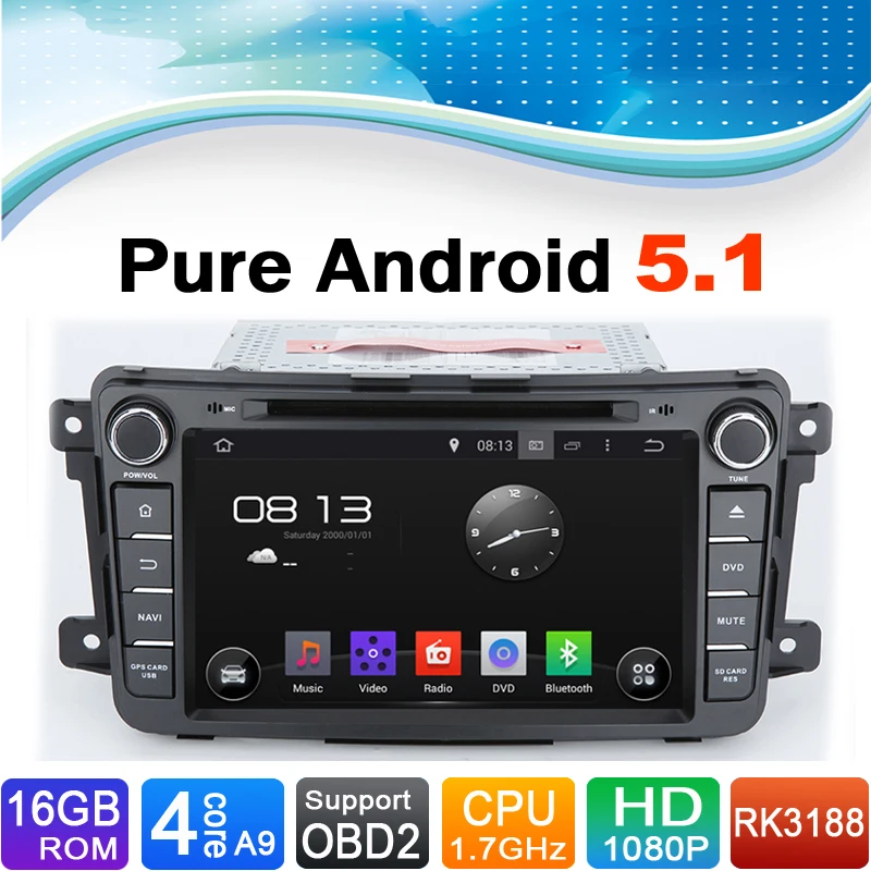 Best Pure Android 5.1.1 System Car DVD Player Autoradio Auto Radio For Mazda: CX-9  (2012) 0