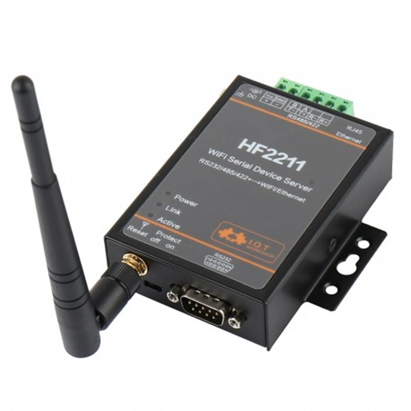 WiFi Searial устройство промышленный Modbus Серийный Сервер RS232/RS485/RS422 к WiFi/Ethernet конвертер
