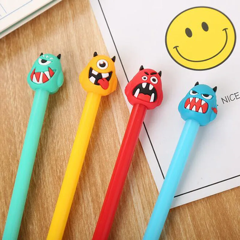 

Creative Stationery Cartoon Devil Styling Gel Pen Cute Student Black Water-Based Signature Pen School Office Stationery