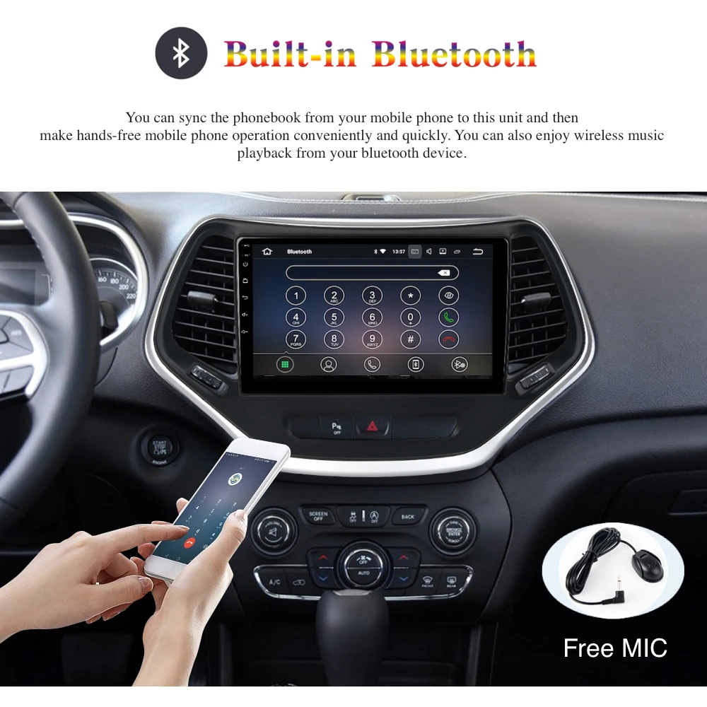 Android 9,0 Автомагнитола 2 Din gps Navi для Jeep Cherokee PX6 DSP ips экран 4 Гб+ 64 Гб HDMI RDS wifi BT SWC USB