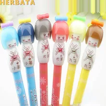 1 шт./лот красочный 0,38 мм японский гель для девочки чернильная ручка/шариковая гелевая ручка, милый канцелярский рекламный подарок