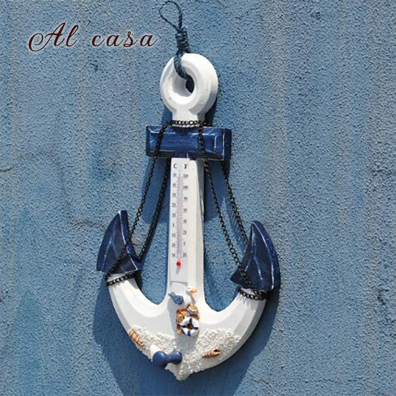 

coat hanger wall hanging 1 hook Mediterranean style boat anchor home decorations clothes rack
