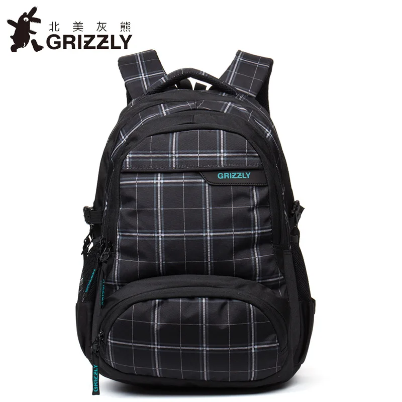 GRIZZLY, новинка, модный мужской рюкзак для ноутбука, для подростков, для мальчиков и девочек, многофункциональный, Mochila, водонепроницаемые школьные сумки, Большая вместительная сумка - Цвет: 3