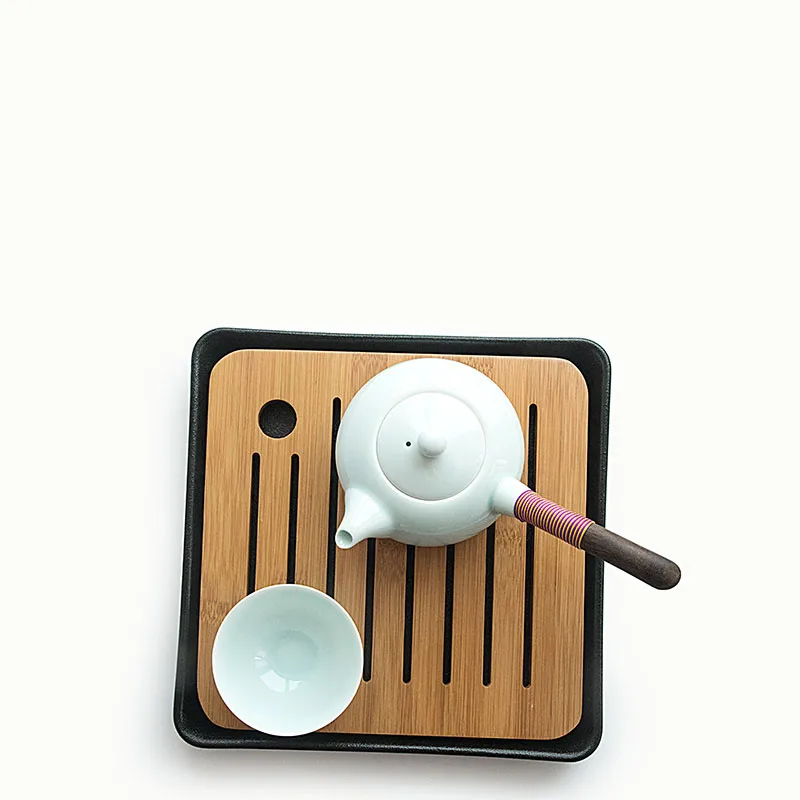  TANGPIN square and rectangle ceramic tea trays bamboo tea board kung fu tea tray table