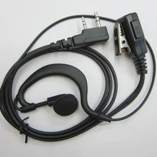 10 шт. G Форма наушное крепление ушной вкладыш гарнитура микрофон PTT для 2-контактный Kenwood радио Baofeng UV5R UVB5 UVB6 UV5RA UV5RC BF-480 BF-888S