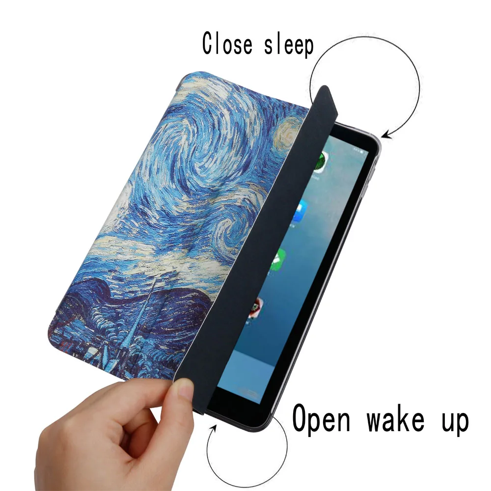 Модные Окрашенные Чехлы для Apple ipad mini 3 2 A1599 A1600 A1489 A1490 A1491 Fundas Smart case Capa|Чехлы