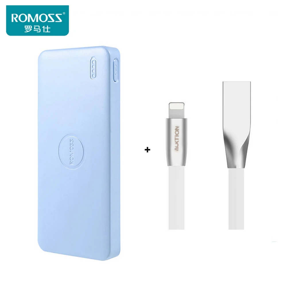 ROMOSS Polymos10 Air 10000mAh Mobile Charger External Dual Output Battery Power Bank For iphone Xiaomi Perfect