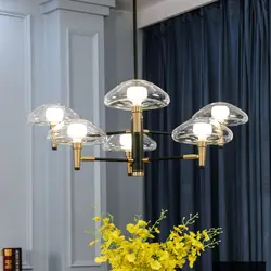 Современный книги по искусству висит стекло светодио дный подвесной светильник led Nordic подвеска Медуза для гостиная спальня обеденная hotel