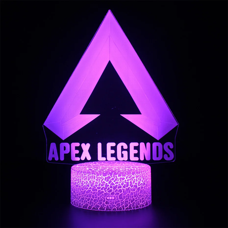 3D лампа APEX Legends USB RGB ночник чувствительный к касанию светильник Battle Royale Game детский
