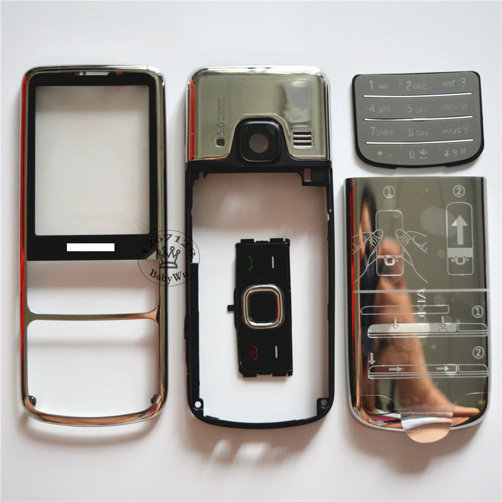 Good Quality For Nokia 6700 6700C Full Housing Front Back Cover Case Keypad Black White Gold