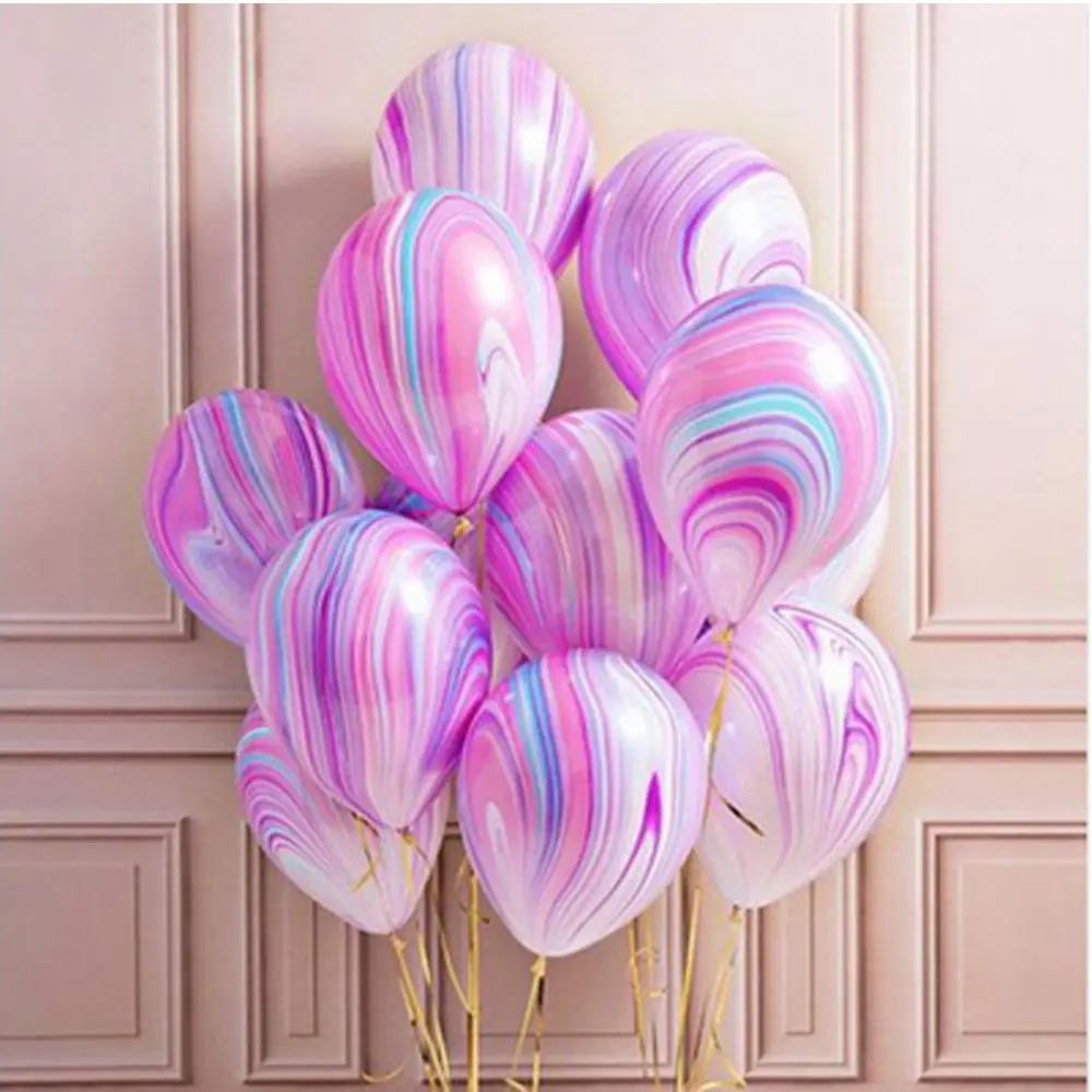 

1 Pack Inflatable Balloon Marble Agate Number Star Rose Bouquet For Baby Kids Birthday Party Christmas Decoration Inflatable Toy