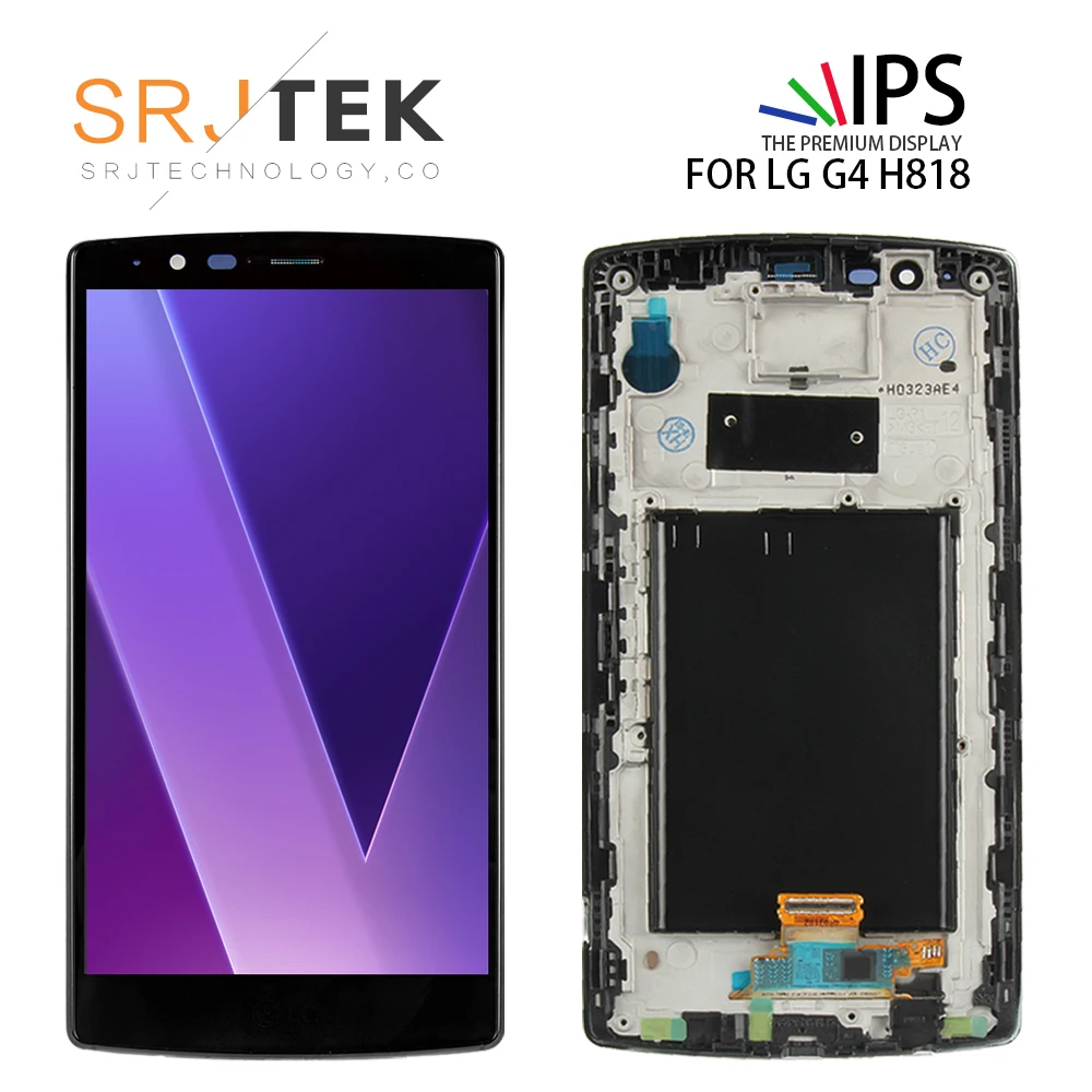 

Dual SIM ORIGINAL 5.5" IPS Display For LG G4 LCD H818 H818P Touch Screen Digitizer with Frame for LG G4 H818 LCD Display