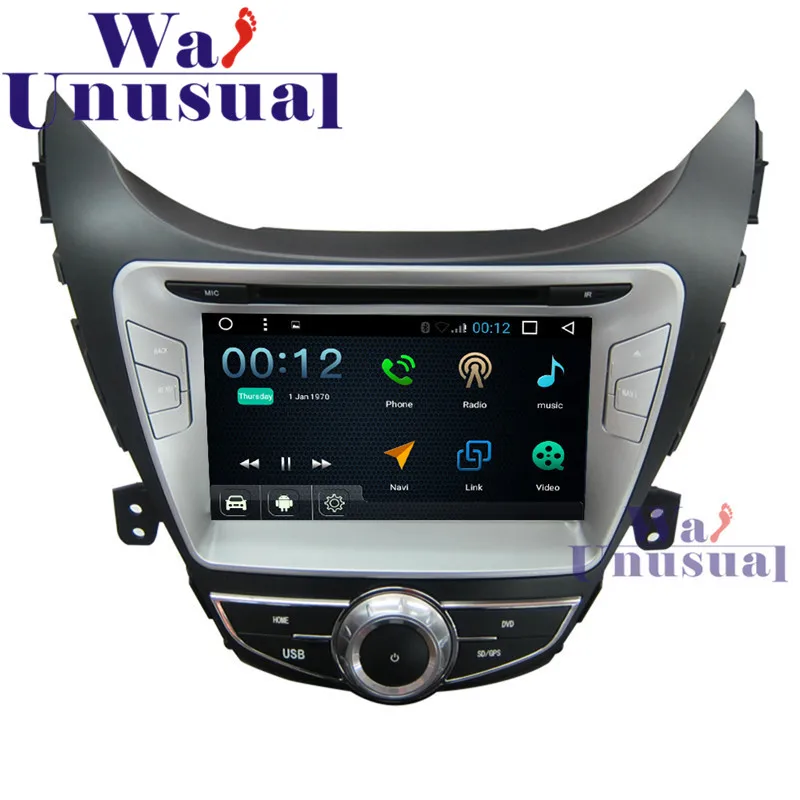 

8" Android 6.0 Car DVD Player For Hyundai Elantra 2012- with GPS Navigation Wifi BT DVR Mirror link Quad Core 16G TV 3G 1024*600