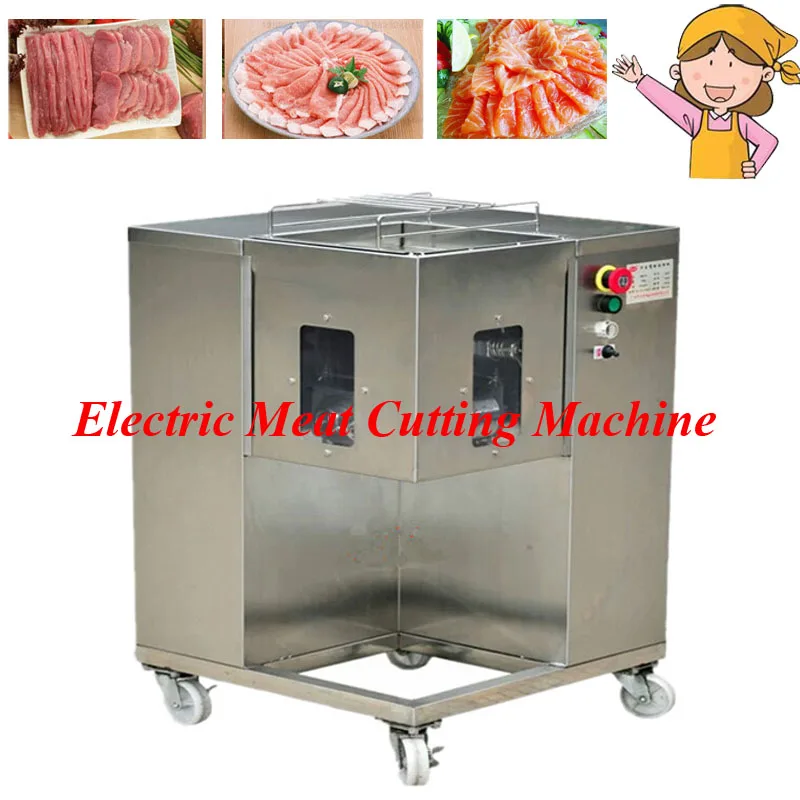Popular Multifunction Movable Meat Processor with 4 Wheels Steel Meat