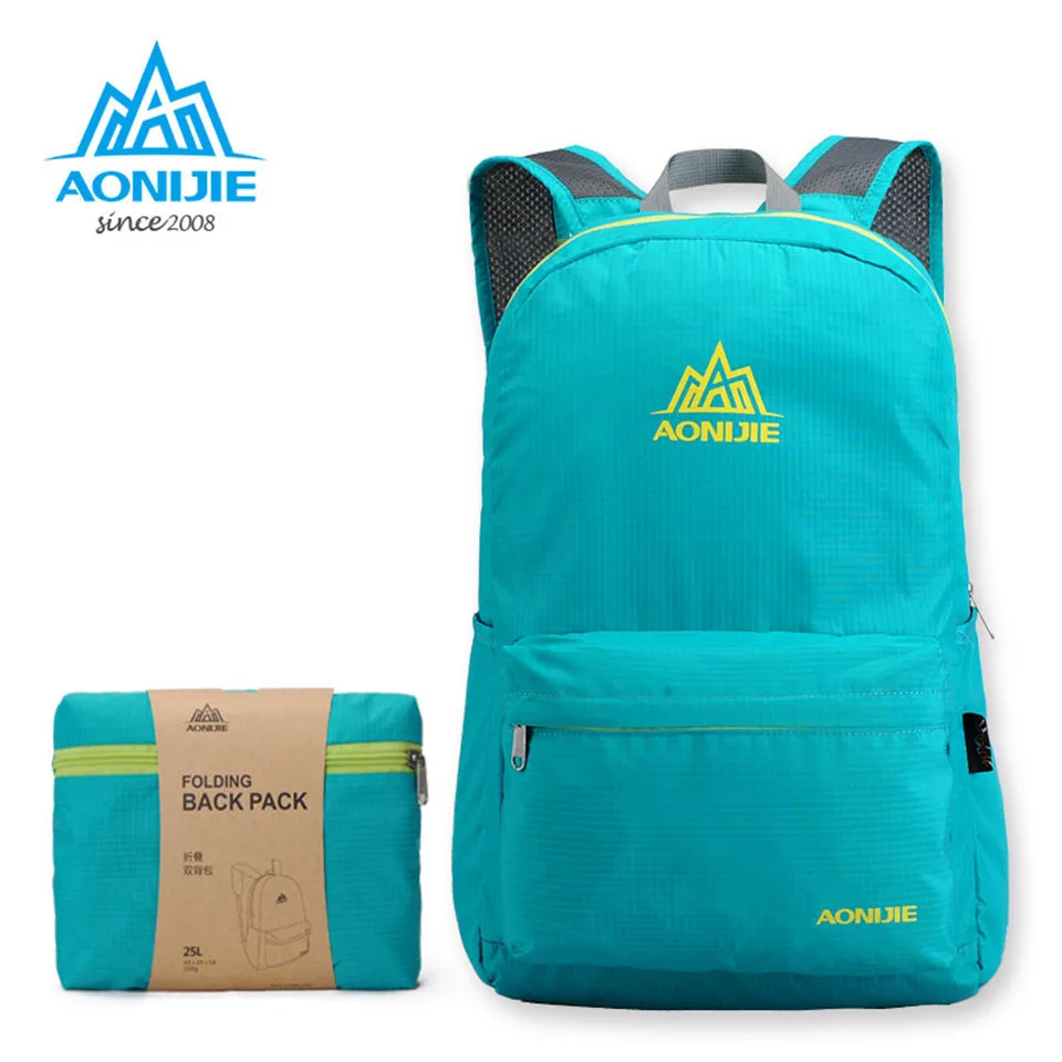 

AONIJIE Outdoor Sport Camping Hiking Light Pack Foldable Backpack New Waterproof Nylon Portable School Bags Travel