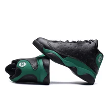 Лидер продаж; Новинка Детские кроссовки Детская Баскетбол ботинки демпфирующие; женские нескользящие тапочки из натуральной кожи Jordan Баскетбольная обувь