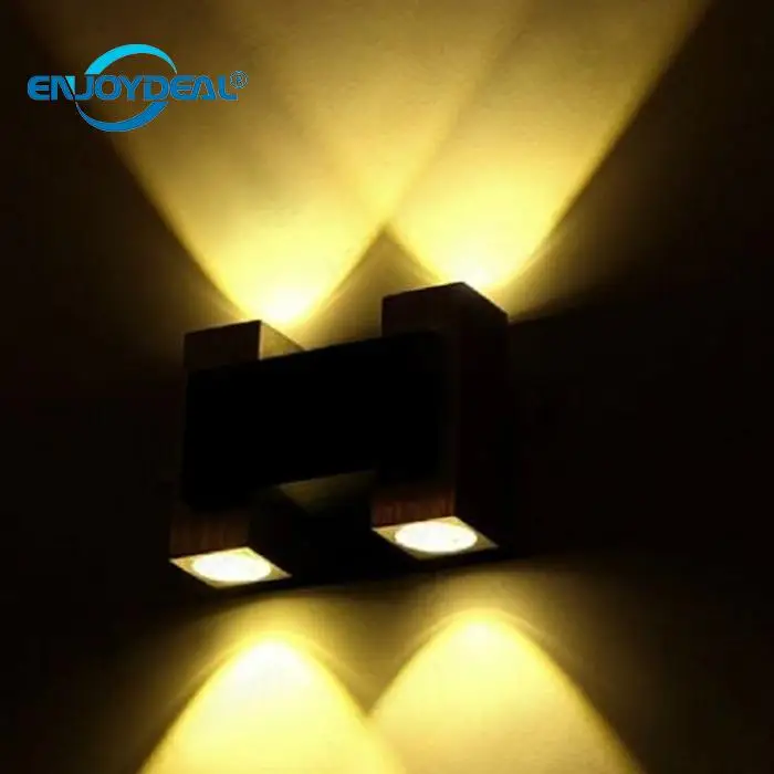 4W LED Up Down Wall Lamp AC 85~265V Aluminum LED Sconce Light Fixture Hall Hotel Canteen Wall Light Night Lamp Warm White