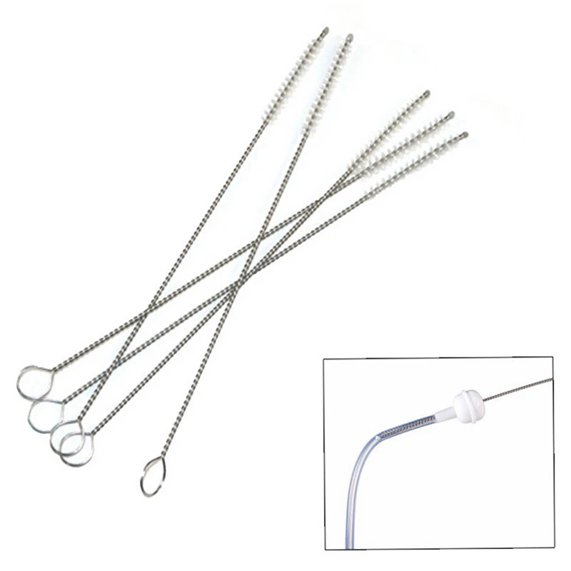 

1Pcs practical Stainless Steel Pipe Tube Cleaner Reusable Nylon Cleaning Brush Baby Bottle Clean Tools Approx. 17.3cm / 7.2"