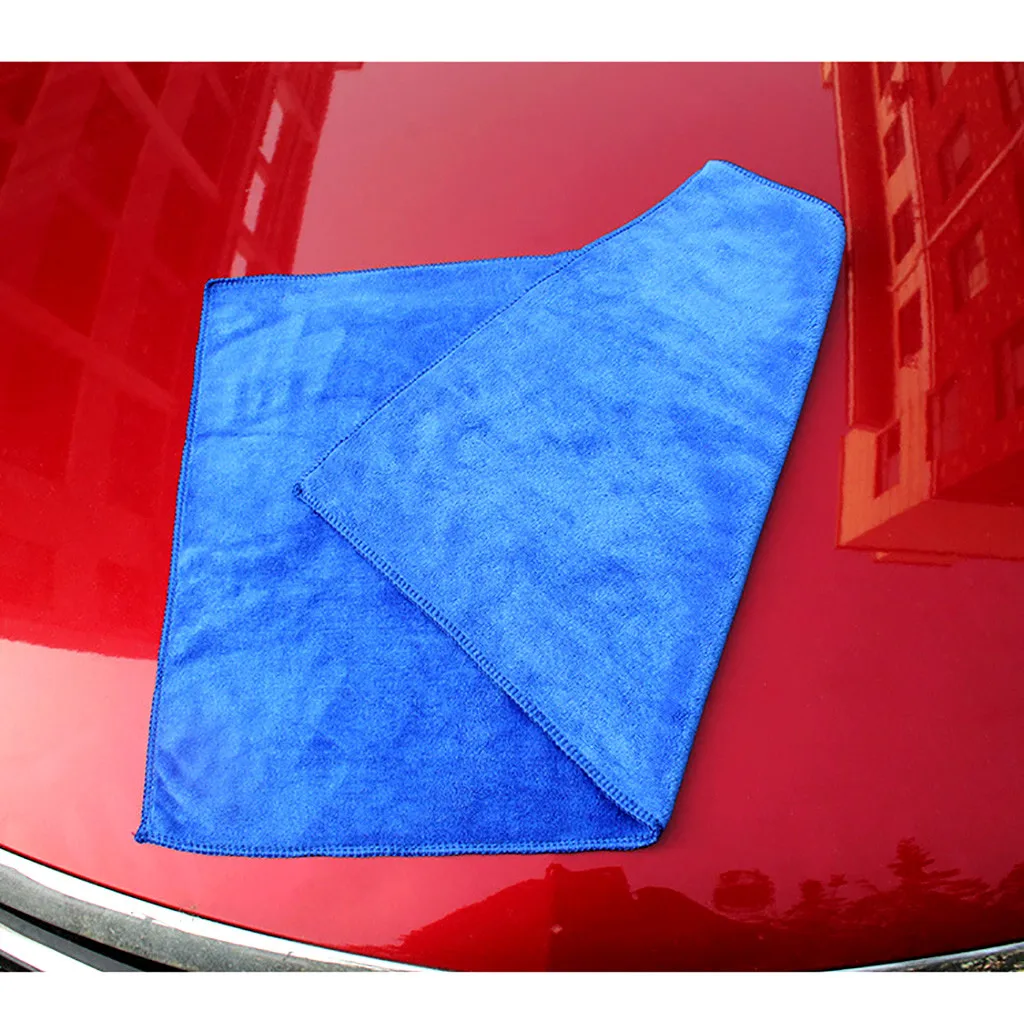

7Pcs Blue Soft Absorbent Wash Cloth Car Microfiber Cleaning Towels Multipurpose Toalla de coche de voiture #WL1