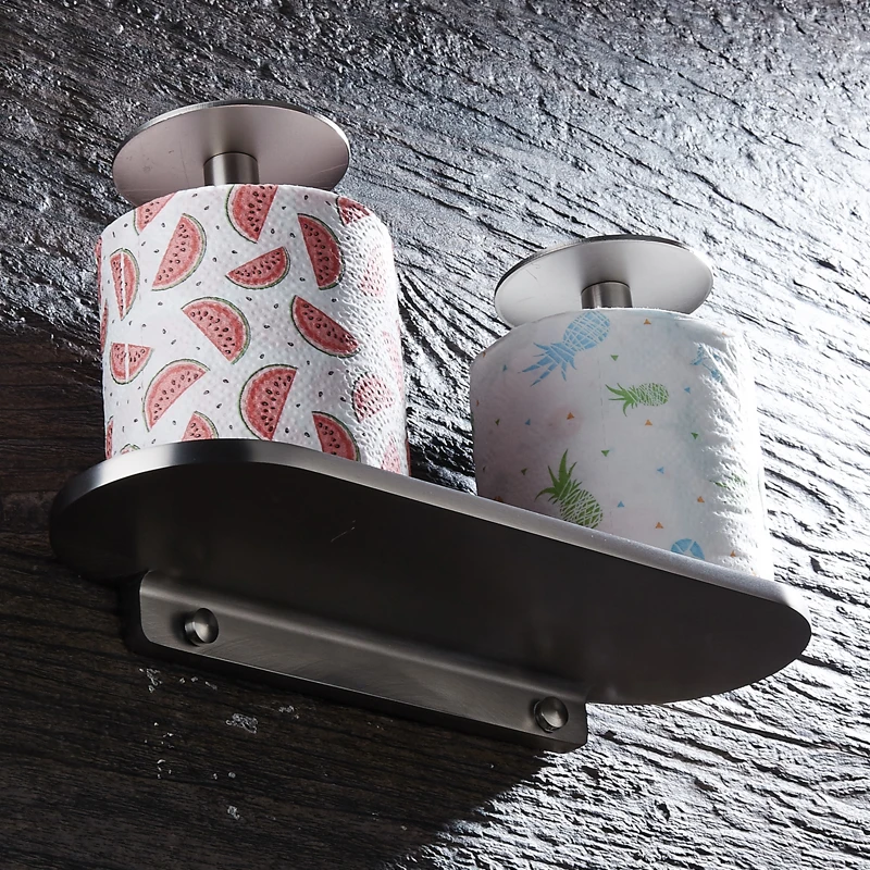 Toilet Paper Holder Creative Aluminum Brushed Bathroom Roll Paper Holder Double Decorative Paper Towel Holder Rack Wall Mounted Toilet Paper Holder Creative Aluminum Brushed Bathroom Roll Paper Holder Double Decorative Paper Towel Holder Rack Wall Mounted