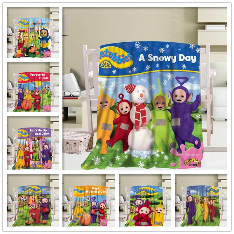 

New Arrival Teletubbies Blankets 3D Printing Soft Blanket Throw on Home/Sofa/Bedding Portable Adult Travel Cover Blanket