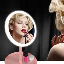 Portable LED Lighted Makeup Mirror Vanity Compact Make Up Pocket Mirrors 10X Magnifying Glasses Makeup Cosmetic Hand Mirror Portable LED Lighted Makeup Mirror Vanity Compact Make Up Pocket Mirrors 10X Magnifying Glasses Makeup Cosmetic Hand Mirror