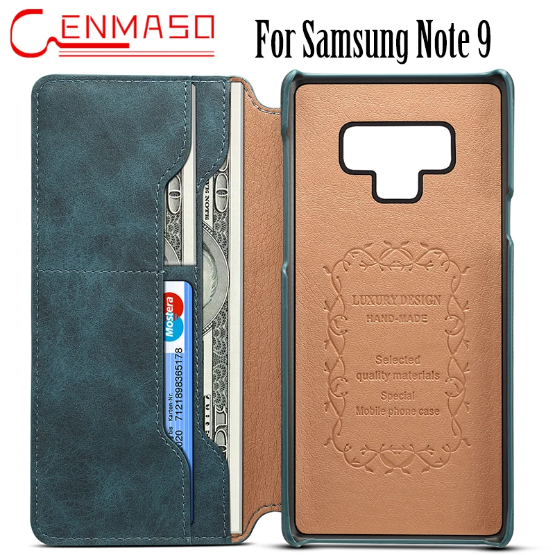 

For Samsung Galaxy Note 9 8 Case PU Leather Flip Wallet Phone Cover for Samsung Galaxy S8 S9 Plus Vintage Business Funda Capa