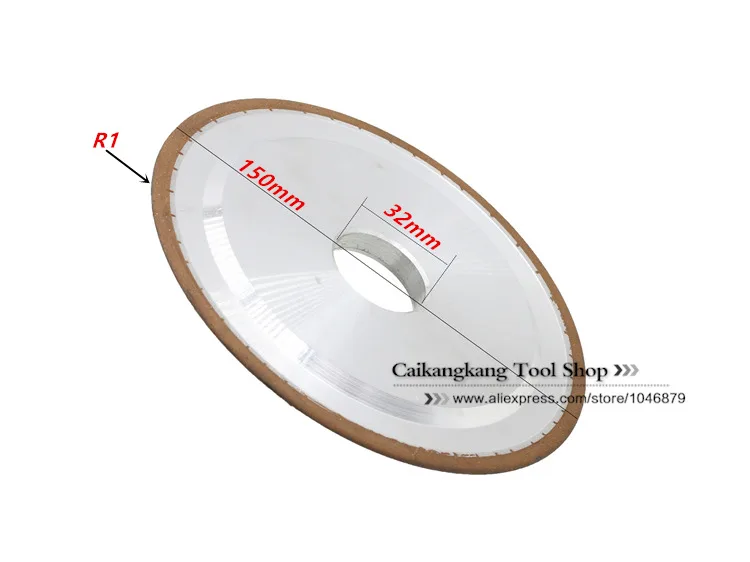 75% 150*32*2* R1 алмазный шлифовальный круг полукруг алмазные колеса дуговое колесо шлифовальный для карбида R1 развал машины аксессуары