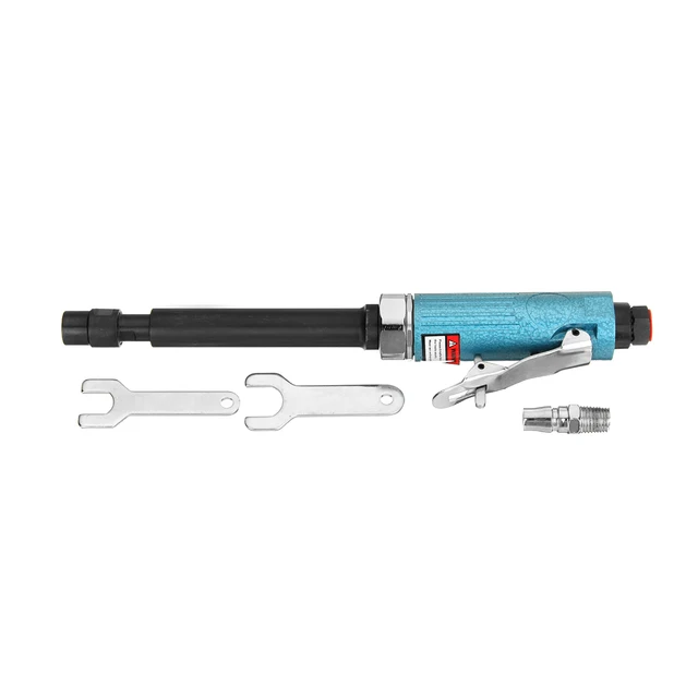 11″ Extended Shaft 1/4″ Long Air Die Grinder 20000Rpm Pneumatic Grinding Tool AG-307 Air Pressure 90 PSI High Speed Low Noise