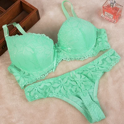 bra and brief sets [Cheap]New 2016 Lace Embroidery Bra Set Women Plus Size Push Up Underwear Set Bra and Panty Set 32 34 36 38 ABC Cup For Female cotton bra and panty sets Bra & Brief Sets