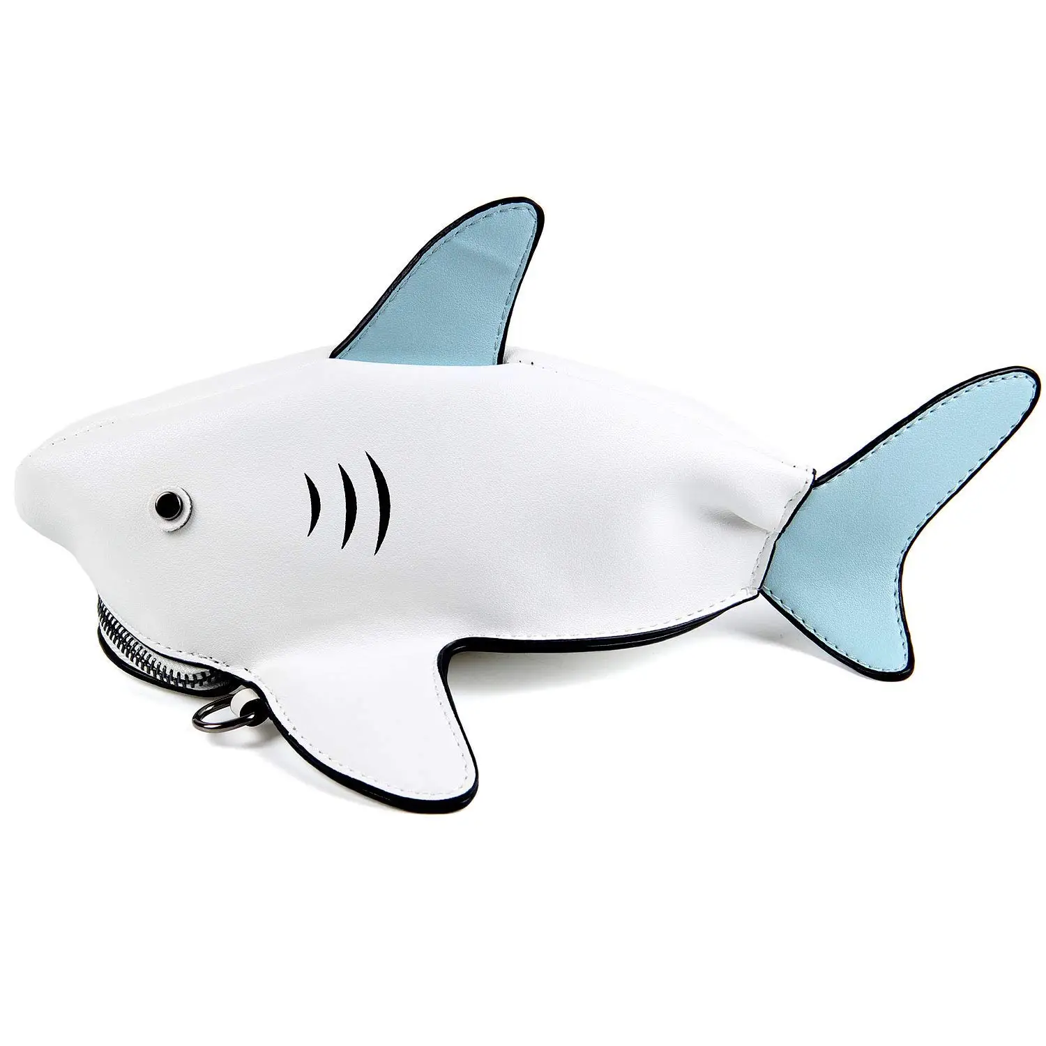

AUAU-New Unique Animal Design Cross Body Bags Clutch Purses Novel Shark Shoulder Messenger Bag