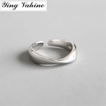 

ying Vahine New Fashion Jewelry Silver 925 Jewelry Twisted Rings for Women bague femme