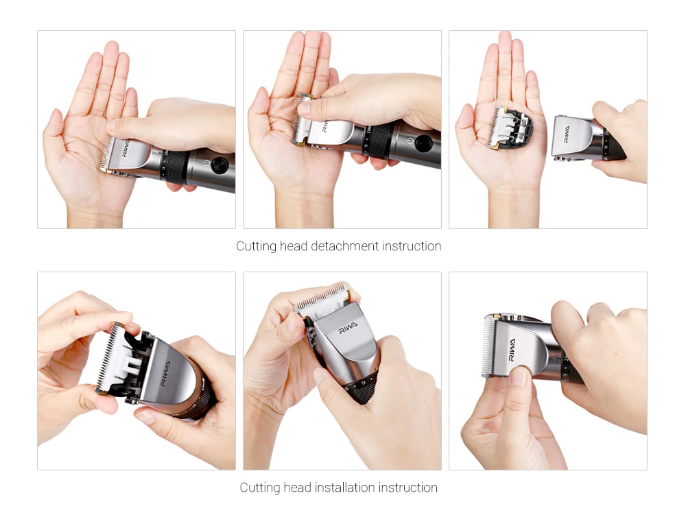 RIWA X9 Adjustable Electric Rechargeable Hair Clipper Haircut Trimmer