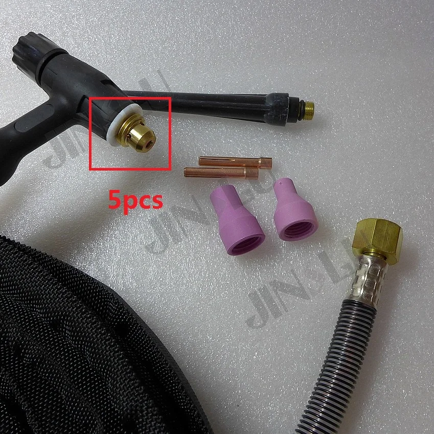 5 шт. корпус Цанга 150A TIG горелка в комплекте QQ150 QQ-150 QQ-150A сварочный аппарат |