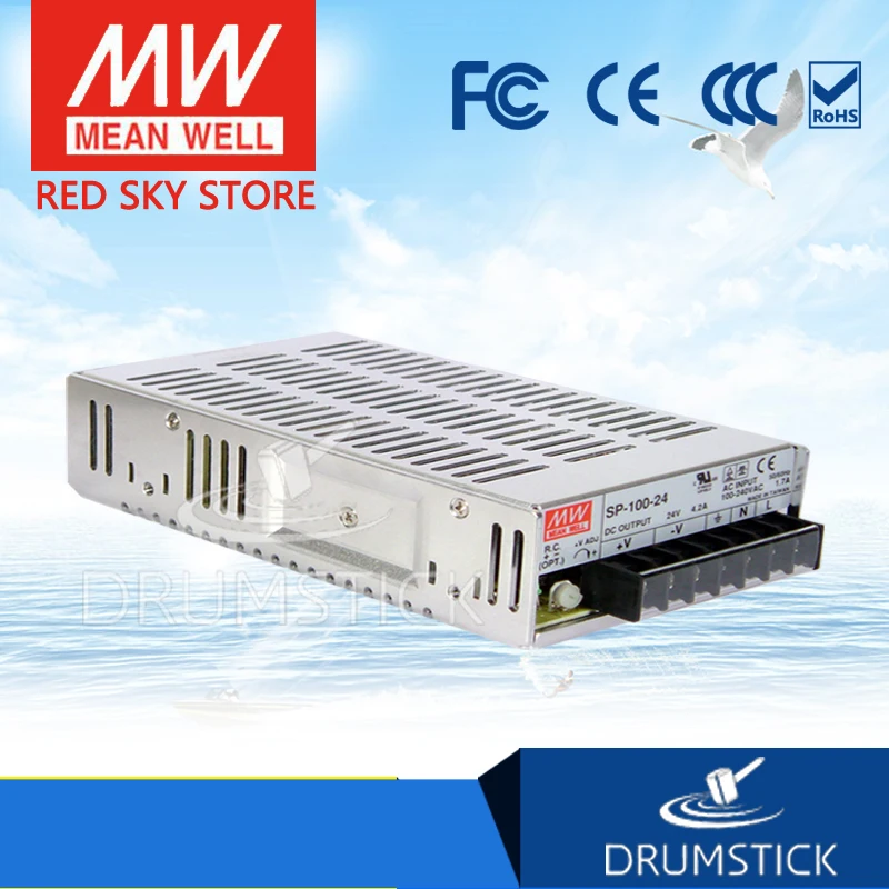 

MEAN WELL SP-100-13.5 13.5V 7.5A meanwell SP-100 13.5V 101.25W Single Output with PFC Function Power Supply