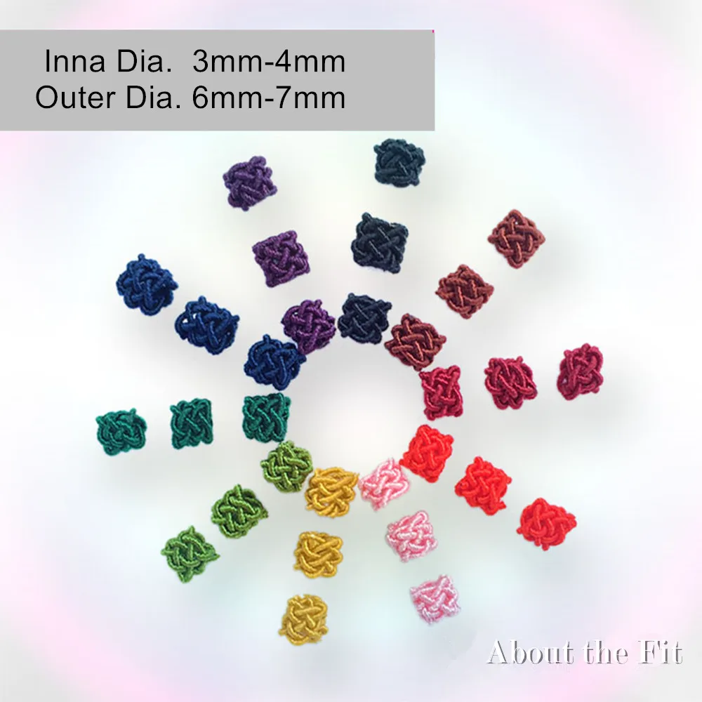 

About the Fit 100Pcs Adujsting Nylon Braided Spacer Block Ring Beading Clasp 100% Nylon Insert Bracelet Charms Loops Findings