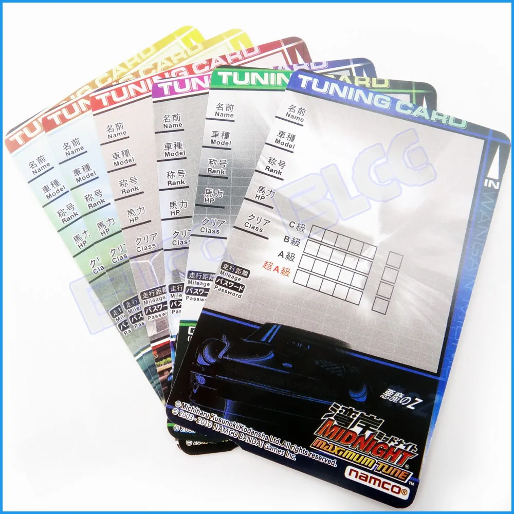 100 шт./лот Wangan полуночная точка 3DX для настраиваемой карты гоночный игровой