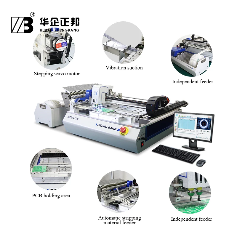 ZB3245TS автоматическая машина для выбора и установки зрения для Монтаж на печатной плате