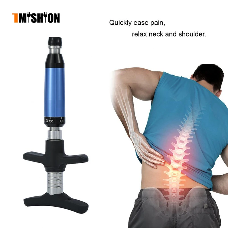 Chiropractic Регулируемый инструмент ручной корректор позвоночника 6 уровней 4 головки
