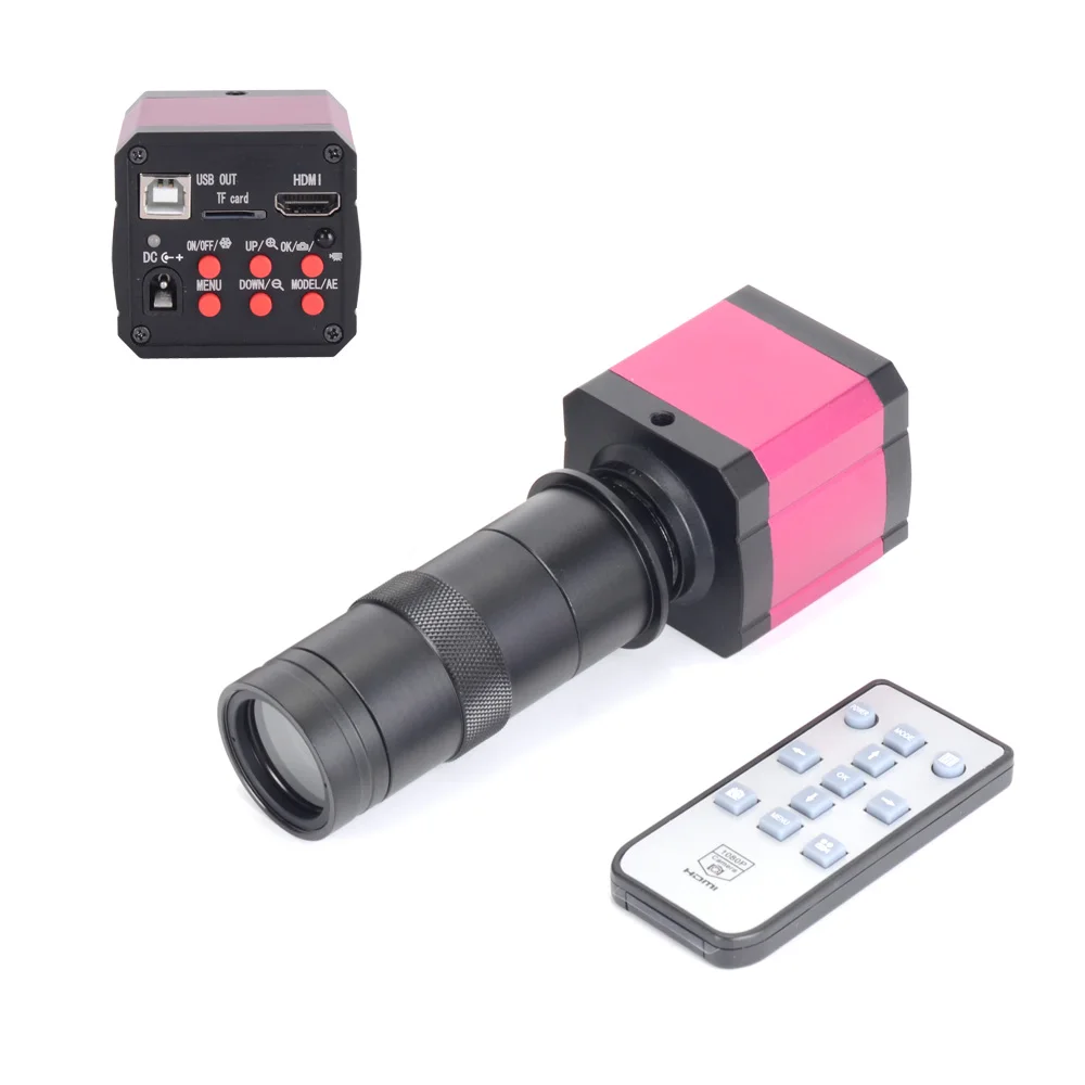 Цифровая камера микроскоп с образным креплением 14 МП HDMI usb TF карта + объектив 100x USB