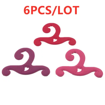 

Doll Accessories 6pcs/lot Plastic 3 Colors Heart Hangers for Clothes of 17inch Doll 18inch Doll 20inch Doll