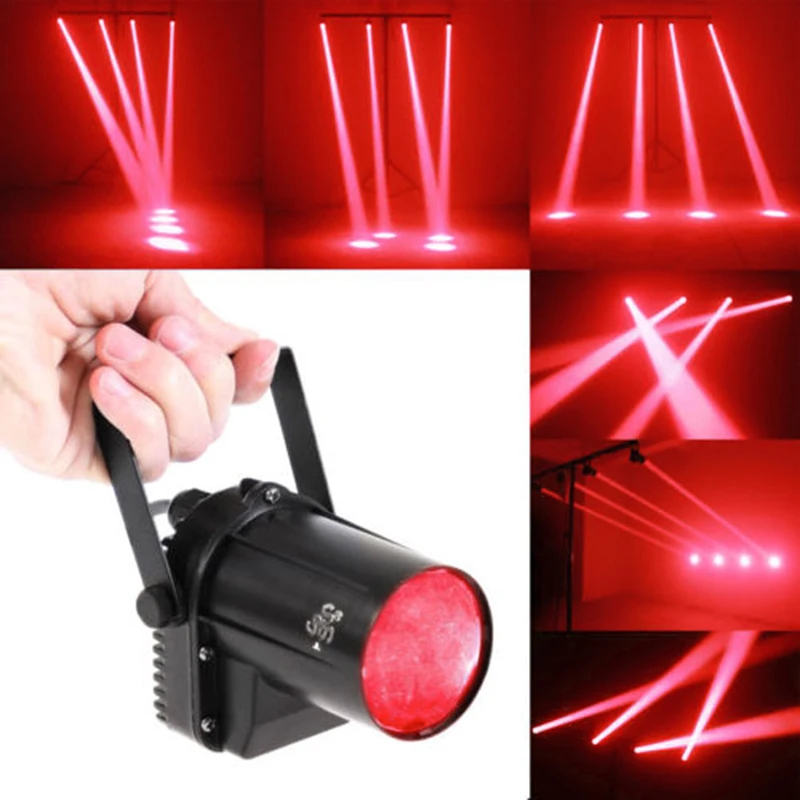 5 واط الأحمر الأزرق الأبيض LED شعاع أضواء المرحلة ضوء الكرة الدورية Pinspot مصباح ل DJ ديسكو بار KTV حزب المرحلة الإضاءة تأثير