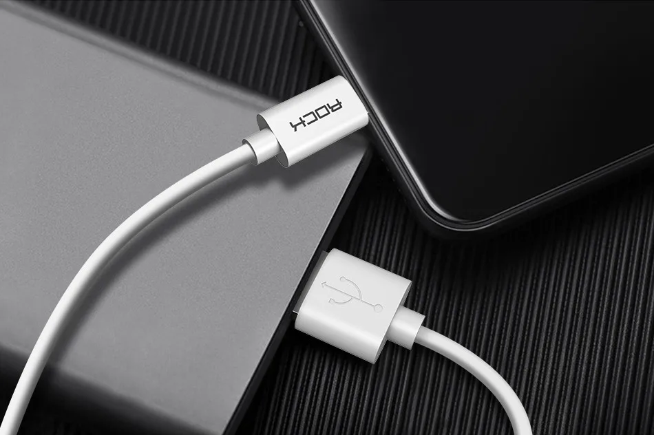 ROCK 3 шт./лот 2 м usb type C кабель 2.4A Быстрая зарядка type-C кабель для samsung Galaxy S8 S9 Xiaomi mi8 Oneplus 6 USB C кабель для передачи данных