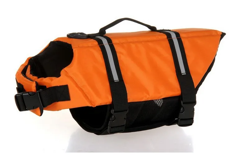 Спасательный жилет для домашних собак, одежда для безопасности, 5 размеров, купальный костюм, спасательный жилет ошейник, жгут, спасатель для домашних собак, одежда для плавания, летняя одежда - Цвет: Orange