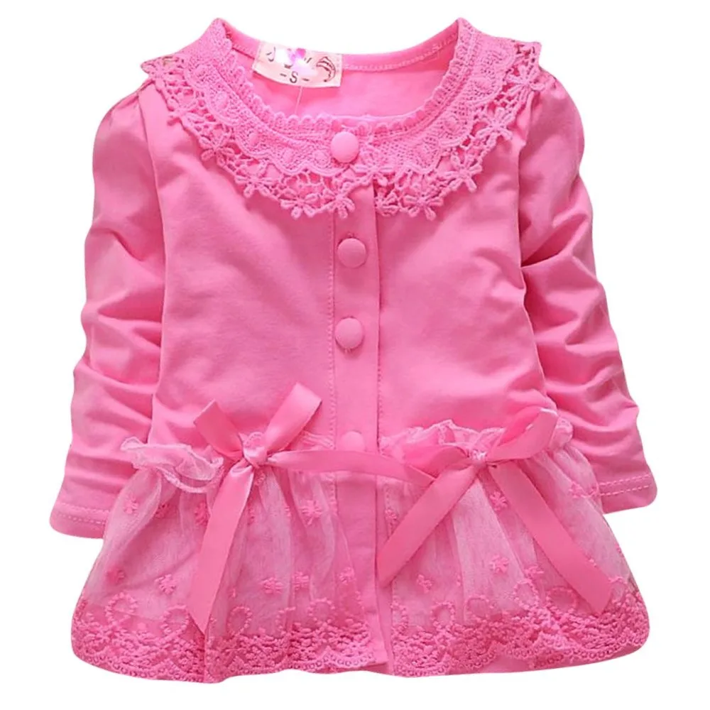 

UNIKIDS Spring Fashion Cute Print Newborns Baby Girls Long Sleeve Outerwear Cotton Clothes Autumn Casual Coat Jacket Top BJ902