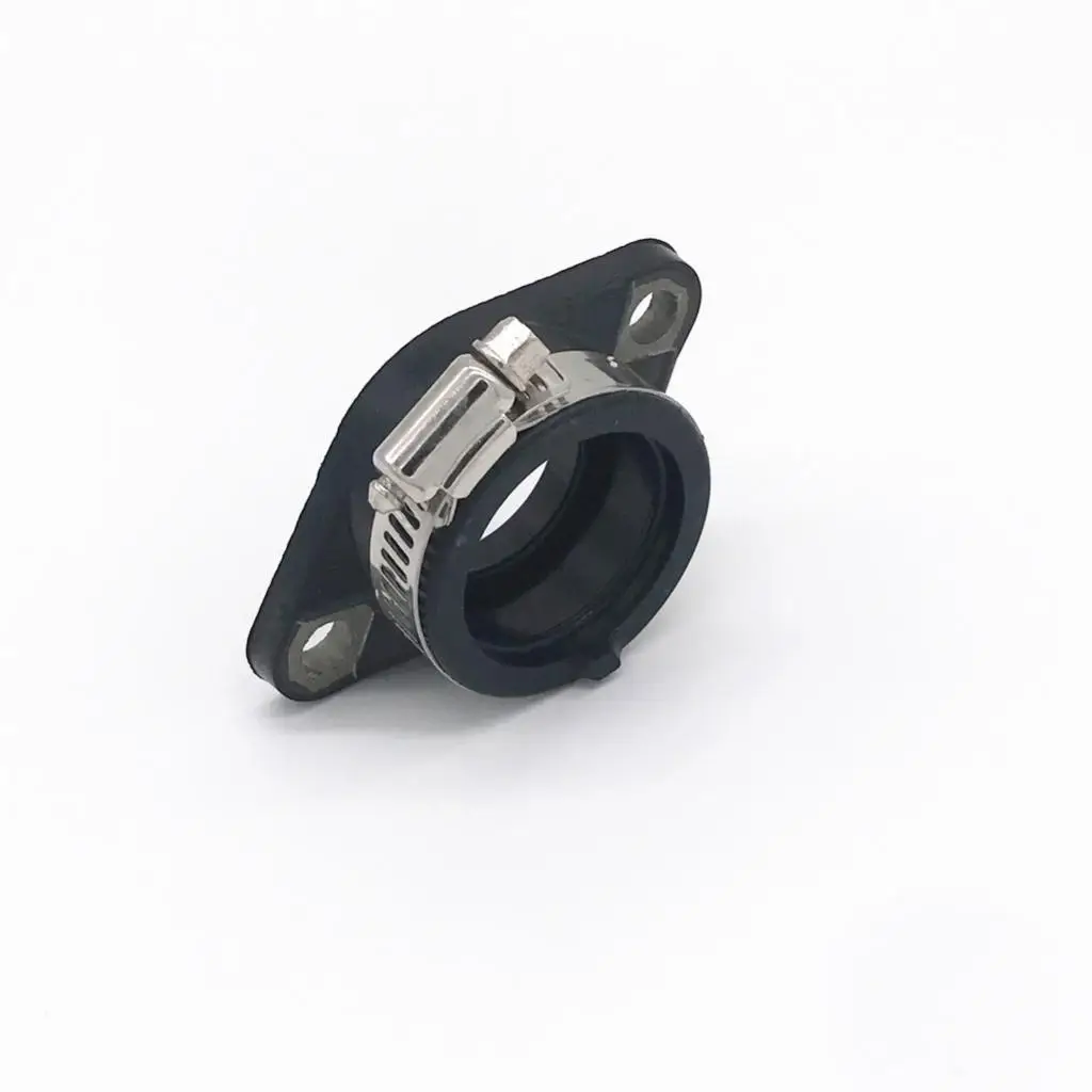 Motorcycle Carburetor Intake Interface Carb Adapter with O-rings for Suzuki GN125/GS125 Motorcycle 