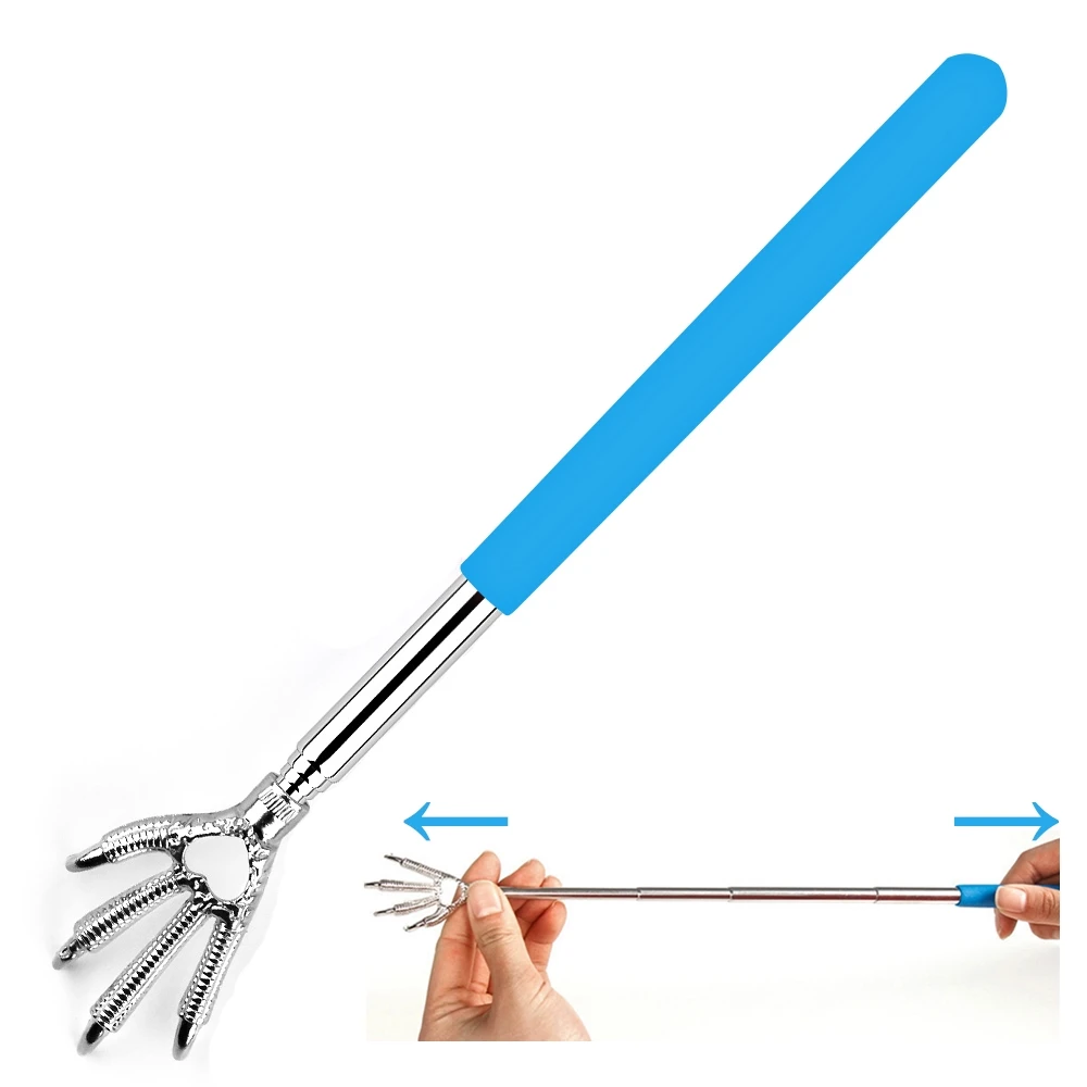 

Back Scratching Massager Telescopic Claw Extendable Cat Scratcher Mini Dog Comb Long Handle Backscratcher Pet Play Comfort Tools